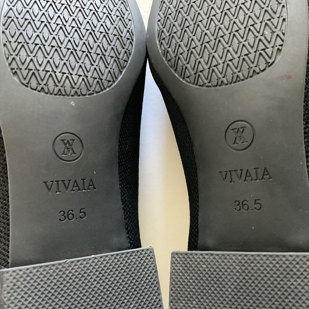 VIVAIA  Square Toe Heels Minnie Black Size EU 36.5 - Picture 7 of 8